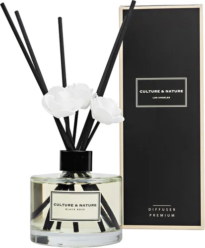 Miniatura 19 de CULTURE & NATURE - Set de difusor de varillas de 6.7 onzas líquidas (200ml) - Difusor con varillas perfumado a vainilla - Fragancia para el hogar