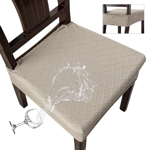 Miniatura 24 de Genina Fundas de asiento impermeables para sillas, fundas de asiento para sillas de comedor, fundas para sillas de cocina, fundas para sillas