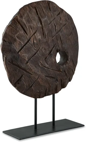 Miniatura 5 de Signature Design by Ashley Dashburn - Escultura casual de madera, color negro y marrón oscuro