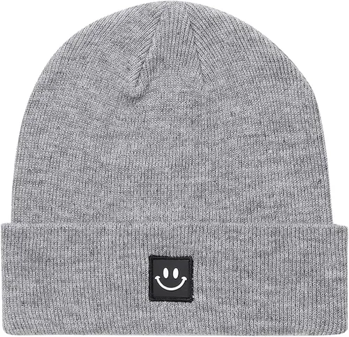 Miniatura 15 de MaxNova Gorro de punto con cara sonriente para hombres/mujeres