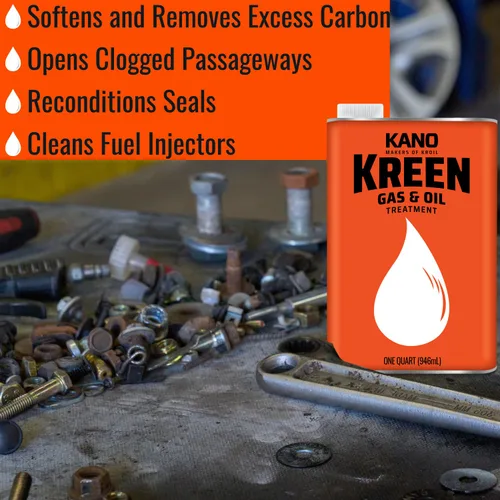 Miniatura 2 de Kroil Kreen Tratamiento de gas y aceite, aditivo limpiador de motores, mejora la compresión, reduce el uso de aceite y elimina los depósitos