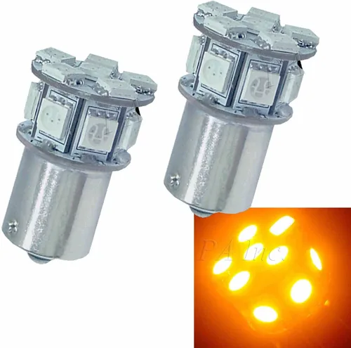 Miniatura 5 de PA 2 bombillas LED azules 13SMD 1156 para señal de giro, marcador lateral, respaldo de parada, luz trasera