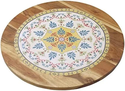 Miniatura 5 de Gourmet Basics by Mikasa Vella Lazy Susan - Bandeja para servir, 16 pulgadas, surtido