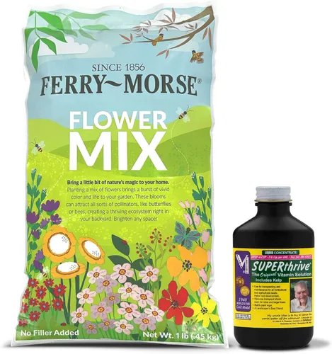 Miniatura 35 de Ferry-Morse - Mezcla alternativa de hierba floreciente a granel, semillas de flores silvestres, 1 libra