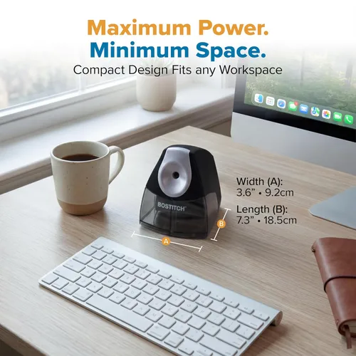Miniatura 6 de Saca puntas eléctrico compacto de escritorio Stanley Bostitch, Negro