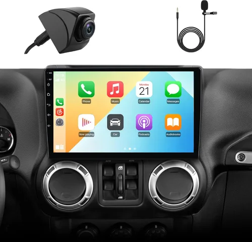 AWESAFE Radio de coche estéreo Android 13 para Jeep Wrangler JK 2007-2018 Dodge Ram 1500 2500 2009 2010 2011 2012 Grand Cherokee con CarPlay Android