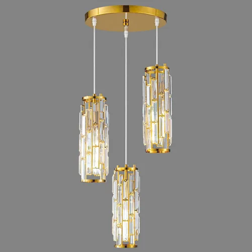 Miniatura 8 de Lámpara colgante moderna cromada para isla de cocina, mini candelabro de cristal, accesorio de iluminación colgante para cocina, isla, comedor