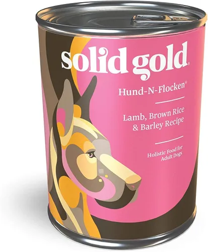Miniatura 24 de Solid Gold Alimento húmedo para perros con alto contenido de proteínas, ladrando en la luna, sin granos con carne de res real, lata de 6