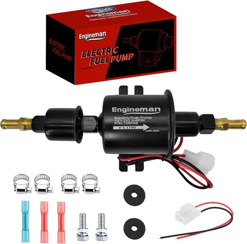 Miniatura 8 de Kit de bomba de combustible eléctrica universal de 12 V 3-6 PSI de baja presión con filtro de combustible de 6.56 pies 5/16 pulgadas ID de repuesto