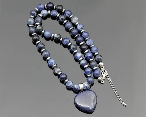 Miniatura 14 de Colgante de corazón de aventurina natural, Collar de cuentas de aventurina genuina, Collar de piedra verde, Collar de piedras preciosas, Cuentas