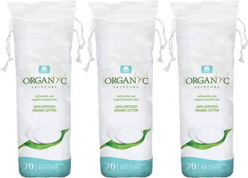 Miniatura 7 de Organyc - Rondas de Algodón 100% Orgánico Certificado - Algodón Biodegradable, Libre de Químicos, para Piel Sensible (420 Recuentos) - Cosmética