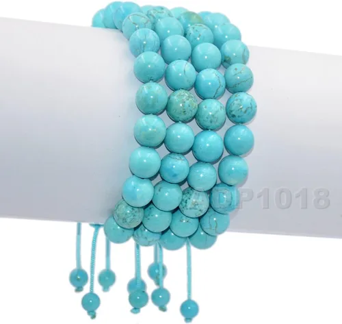 Miniatura 139 de AD Beads Pulseras de piedras preciosas unisex de 0.315 pulgadas (0.315 in), macramé curativo ajustable de 7 a 9 pulgadas Usa esta pulsera