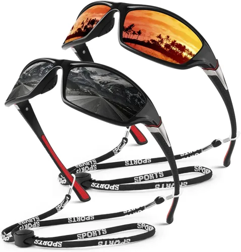 Miniatura 29 de WEAROYO - Gafas de sol polarizadas deportivas para hombres y mujeres, gafas de pesca y conducción rectangulares, protección UV400 Marco C