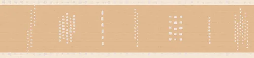 Miniatura 5 de Dundee Deco DDAZBD9089 - Borde de papel tapiz para despegar y pegar, diseño retro de puntos blancos tostados, 15 x 7 pulgadas (1.8 x 7.0 in)