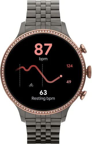 Miniatura 8 de Fossil - Reloj inteligente con pantalla táctil Gen 6 con altavoz para mujer medición de frecuencia cardíaca oxígeno en sangre GPS pagos sin contacto