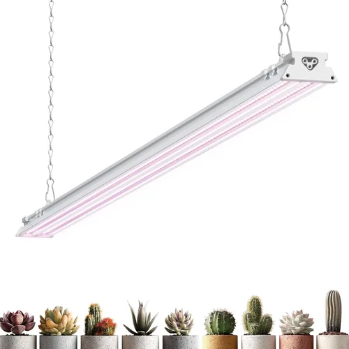 Miniatura 15 de Barrina TX-S60 - Luz de cultivo de 4 pies, 60W (equivalente a 420W), espectro completo con LEDs rojos de 660nm, PPFD alto, enlazable, luces