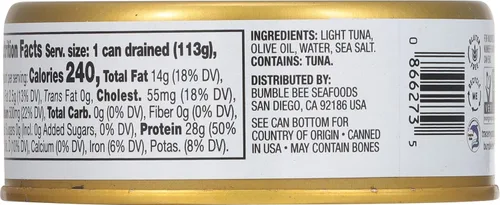 Miniatura 7 de Bumble Bee - Filetes de tonno Prime en aceite de oliva, latas de 142 g (paquete de 12) – Atún de aleta amarilla capturado de forma salvaje de alta