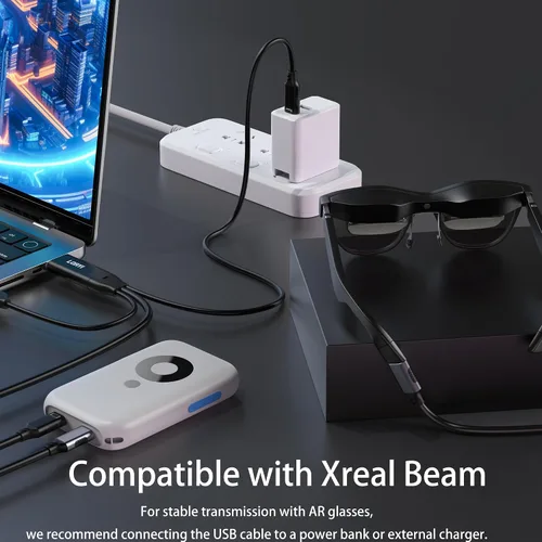 Miniatura 5 de Cable DisplayPort a USB C 5K @60Hz/4K a 144Hz, 6.6 pies DP a USB C para monitor móvil, pantalla de estudio, haz XREAL, soporte de función táctil
