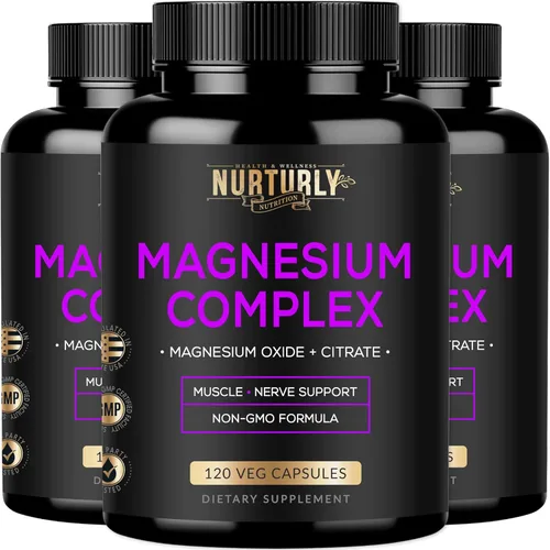 Miniatura 9 de Suplemento complejo de citrato y óxido de magnesio de 500 mg – Alta absorción máxima fuerza – Ayuda a apoyar la densidad ósea y fuerza, músculos