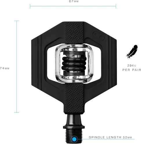 Miniatura 2 de Crankbrothers Candy - Pedal para bicicleta MTB con clip, pedal ligero para bicicleta de grava/XC/Trail, entrada por los 4 lados, flotador
