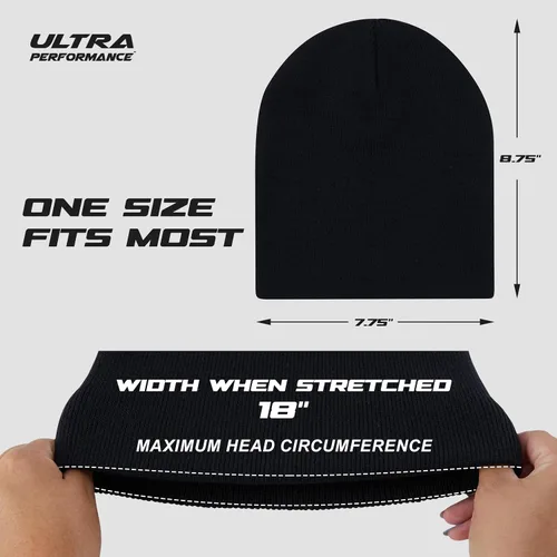 Miniatura 6 de Ultra Performance Paquete de 3 gorros de invierno para hombres y mujeres, gorros de calavera para hombre y mujer