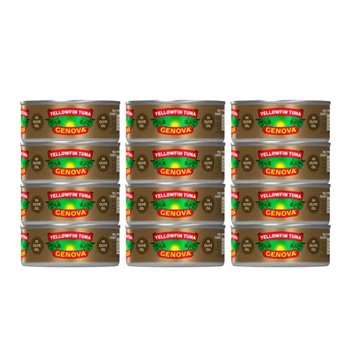 Miniatura 17 de Genova Atún de aleta amarilla premium en aceite de oliva, latas de 5 onzas, paquete de 8 – Atún enlatado rico en nutrientes y alto contenido