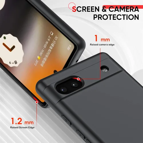 Miniatura 6 de LeYi Funda para Google Pixel 6A, Funda para Google Pixel 6A [6.1"] con Paquete de 2 Protectores de Pantalla de Vidrio Templado, Funda de Silicona
