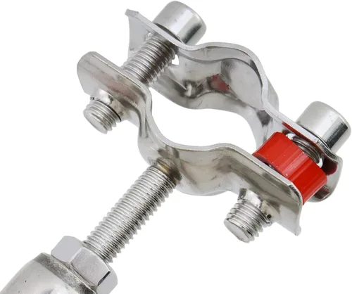 Miniatura 4 de 2 soportes de tubería de 1.969-3.937 in de altura ajustable, abrazaderas de diámetro exterior de 0.591-0.748 in de acero inoxidable 304 para montaje