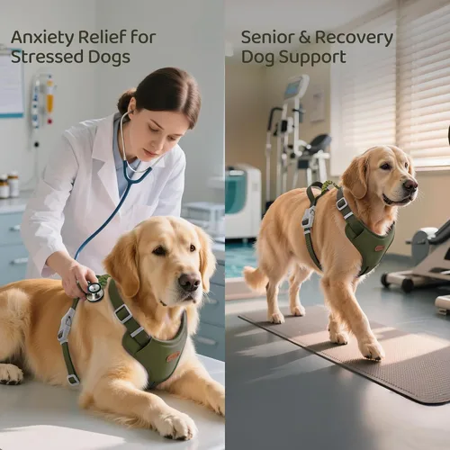 Miniatura 7 de Xlife Arnés para perros y gatos pequeños, arnés de chaleco ajustable sin tirones con hebilla de seguridad y anillo en D sin asfixia, fácil de poner