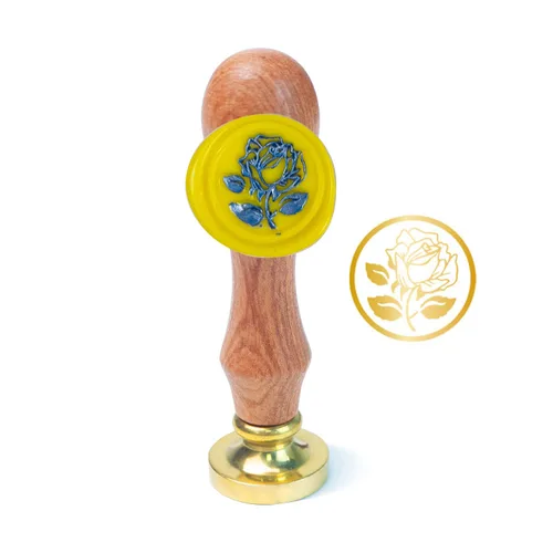 Miniatura 14 de Juego de sellos de cera de animales con 7 cabezas de latón extraíbles y 1 mango de madera, sello de cera retro para gatos, pájaros, mariposa, abeja