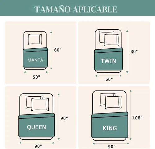 Miniatura 9 de Manta bohemia – Manta suave 100% algodón para cama, 50 x 60 pulgadas, reversible, transpirable, ligera, para otoño, todas las estaciones, decoración