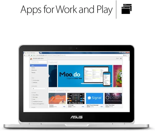 Miniatura 4 de ASUS laptop Chromebook Flip C302CA-DHM4, pantalla táctil de 12.5 pulgadas, Intel Core m3 con 64GB de almacenamiento y RAM de 4GB