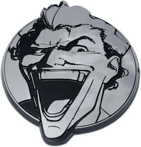 Miniatura 9 de Elektroplate Emblema de automóvil de metal cromado Harley Quinn con licencia oficial de DC Comics para automóviles, camiones y todos los Cromo