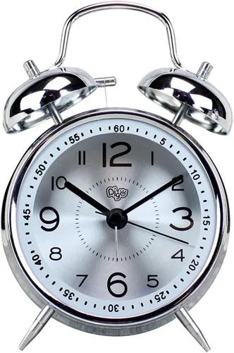 Miniatura 8 de Sherry Nightlight Despertador 4" Redondo Silencioso Despertador Mesita de noche Reloj de viaje sin tictac Beige