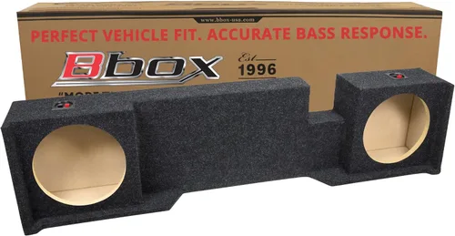 Bbox - Caja de subwoofer sellada doble de 10 pulgadas, cajas y cajas de subwoofer selladas Accu-Tuned - Caja de subwoofer que mejora la calidad de