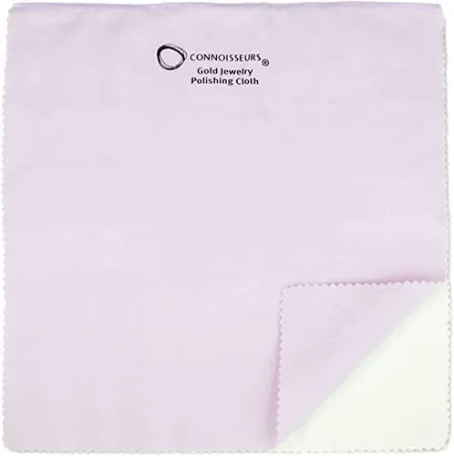 Miniatura 8 de CONNOISSEURS Premium Edition Ultrasoft 14x14 Extra Large Gold or Silver Jewelry Polishing Cloth, Clean and Polish Jewelry While Removing Tarnish for