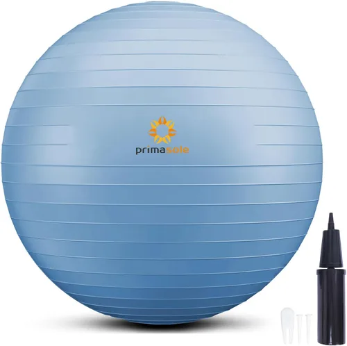 Miniatura 9 de Primasole Pelota de ejercicio para equilibrio, estabilidad, fitness, entrenamiento, yoga, pilates en casa, oficina y gimnasio, pelota de parto