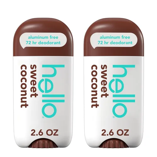 Miniatura 13 de hello Desodorante limpio y fresco sin aluminio para mujeres y hombres con carbón, frescura de 24 horas, desodorante libre de bicarbonato de sodio