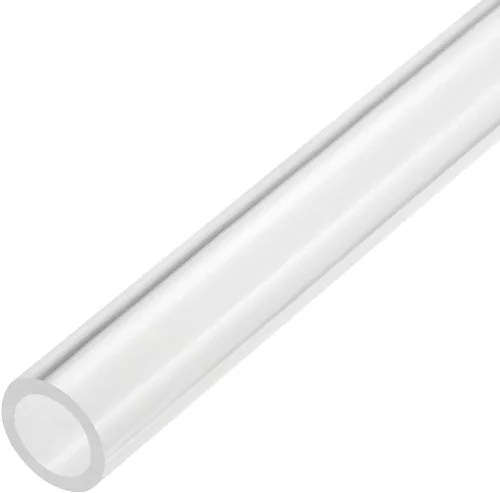 Miniatura 28 de MECCANIXITY Tubo acrílico transparente rígido redondo tubo 44mm (1.7") ID 50mm (2") OD 14" para lámparas y linternas, sistema de refrigeración por