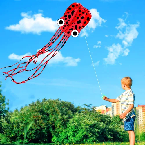 Miniatura 2 de Mint's Colorful Life Octopus Kite for Kids and Adults, Large 3D Software Octopus Kites with Long Tails, Huge Easy Flyer Kites for Beach Trip Family