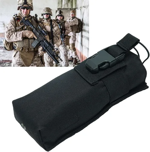 AR-152 Soporte táctico para radio – compatible con Molle, funda de nailon para GPS, teléfono, UV-5R, radio bidireccional de 3800 mAh, walkie talkies