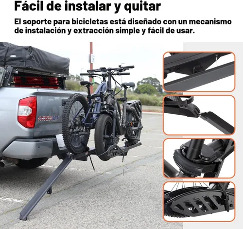 Miniatura 3 de CRAVOT CyberRack - Soporte para bicicletas eléctricas para 2 bicicletas, con capacidad de 90.7 kg, soporte robusto para bicicletas eléctricas