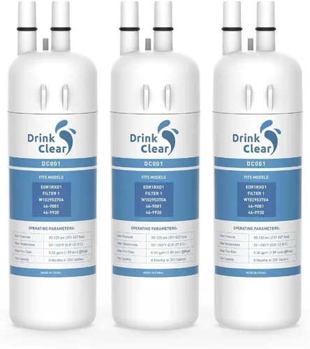 Miniatura 11 de Repuesto para Whirlpool EDR1RXD1, P8RFWB2L, W10295370A, compatible con agua de refrigerador Kenmore 9081, 46-9081, 46-9930, paquete de 1