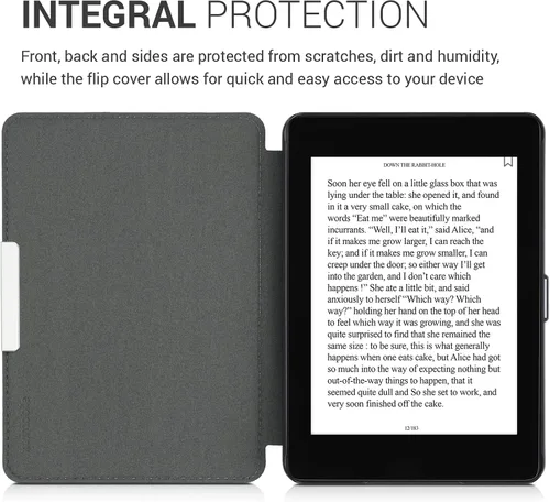 Miniatura 4 de kwmobile Funda compatible con Amazon Kindle Paperwhite (10.Gen - 2018) - Funda para lector electrónico - Esquema de viaje rosa polvoriento