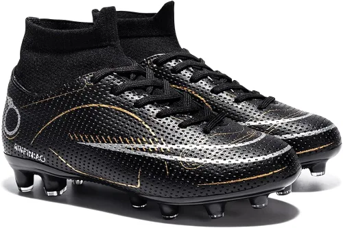 Miniatura 5 de Zapatos de fútbol para niños y niñas, para exteriores, interiores, para entrenamiento de fútbol y césped atlético