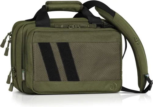 Miniatura 15 de Savior Equipment Specialist Series Tactical Double Scoped Handgun Firearm Case Pistol Bag For Outdoor Hunting Shooting Range, Lockable Compartment