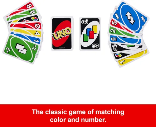 Miniatura 4 de Mattel Games Juego de cartas UNO para niños, adultos y noches y fiestas familiares, viajes y vacaciones, baraja accesible y personalizable