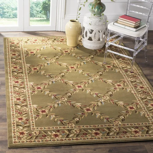 Miniatura 24 de SAFAVIEH Lyndhurst Collection - Alfombra de pasillo, 2 pies 3 pulgadas x 8 pies, color negro y marrón, diseño tradicional de enrejado floral,