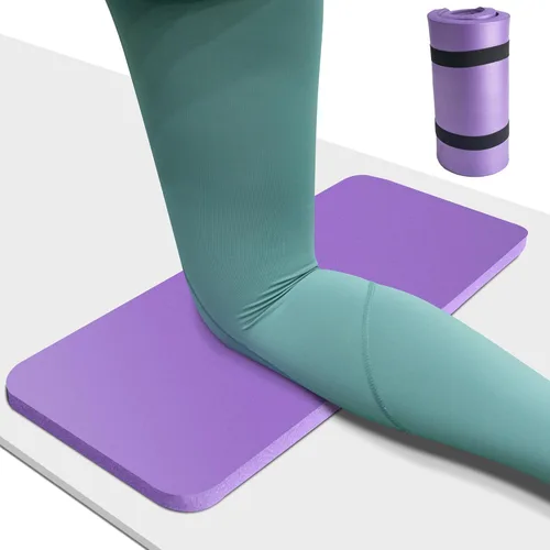 Cojín de Rodillera para Yoga de 0.8 pulgadas (20mm) de Grosor Esterilla de Yoga con Correa de Transporte para Rodillas, Codos, Muñecas y Espalda sin