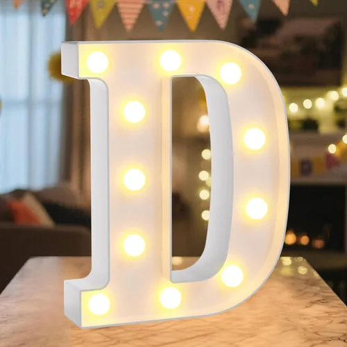 Miniatura 42 de Letrero de números con luz LED de marquesina, letrero de números de cumpleaños iluminado para decoración de fiesta de cumpleaños, pared de bar